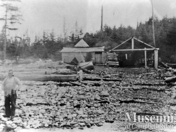 Whittington's beachfront at Burdwood Bay, Read Island
