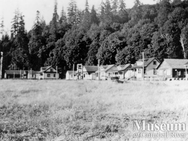 View of the village at Cape Mudge Reserve