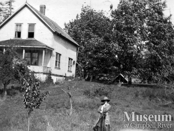 The Orchard in front of the Yeatman house, Quadra Island