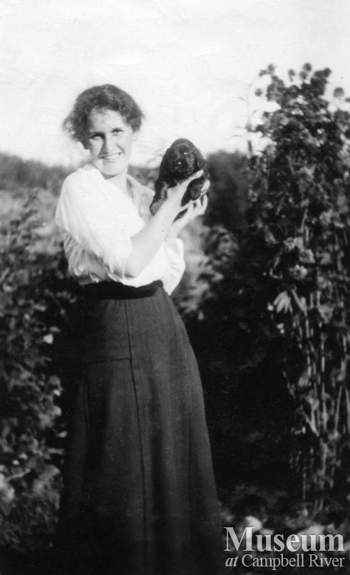 Katie Walker with her first dog