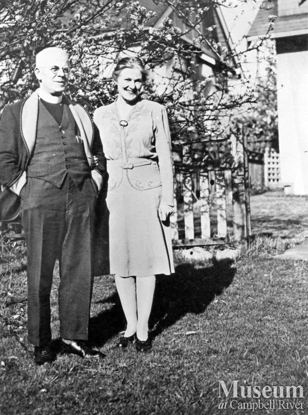 Reverend Alan Greene and his wife Gertrude at their home on Quadra Island