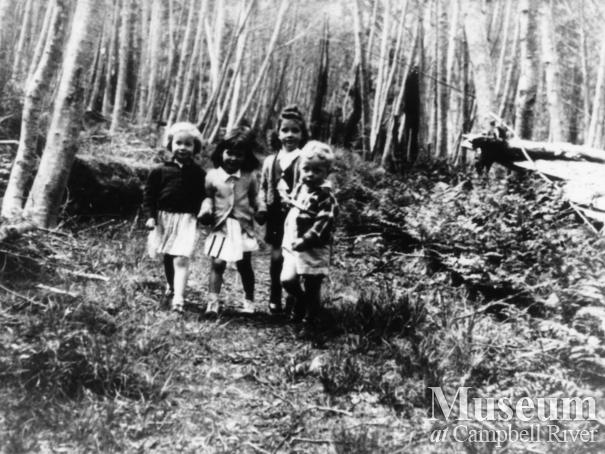 Group of children at Stuart Island