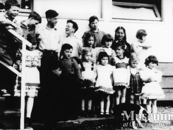 St. Patrick's Day at a school on Stuart Island