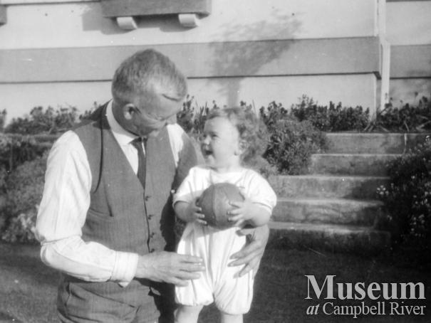 W.E. Anderson with his grandson Edward McAllister