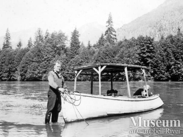 The Champions' small boat, Toba Inlet
