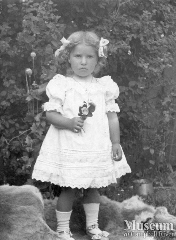 Karen Hansen daughter of early Port Neville, settler Hans Hansen.