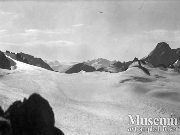 View of glacier at the head of Bute Inlet